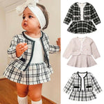 Long-sleeved Dresses Two-piece Children's Baby Small Incense Wind Suit - Cindi Book
