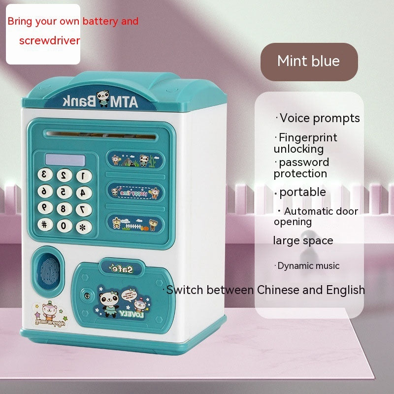Children's Savings Bank Electric Sound And Light Fun Intelligent Automatic Money Changer - Cindi Book