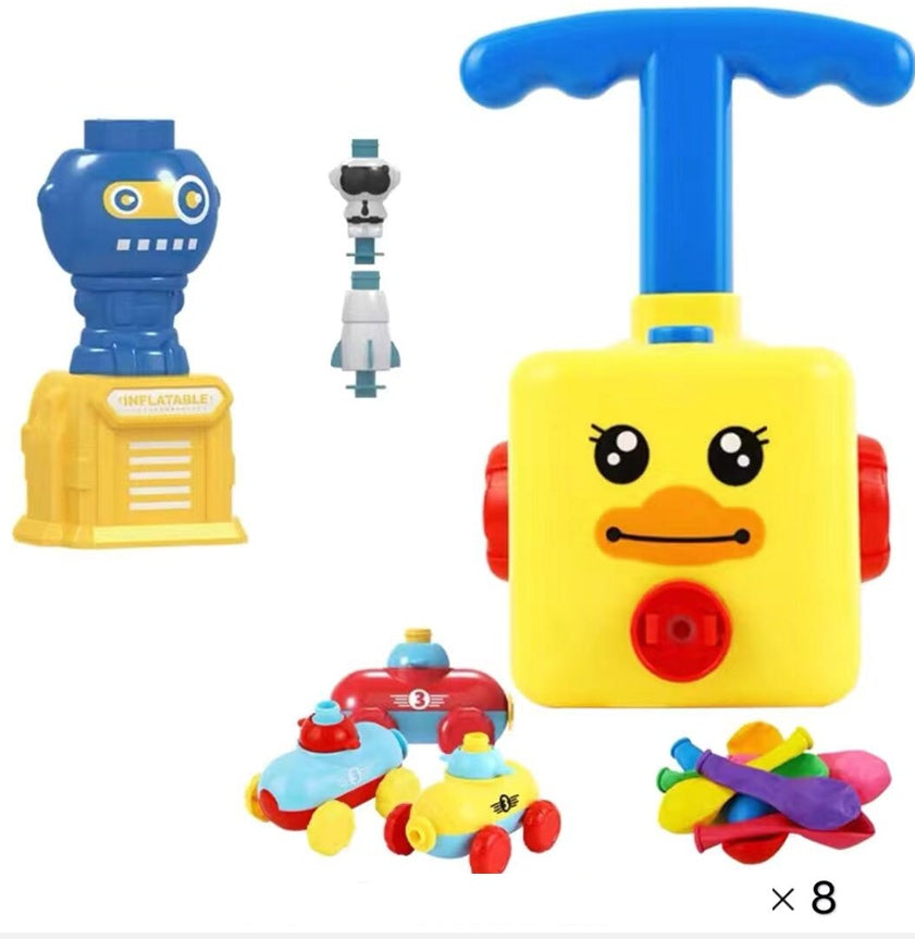 Power Balloon Launch Tower Toy Puzzle  Education Inertia Air Power Balloon Car Science Experimen Toy For Children Gift - Cindi Book