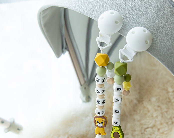 Baby pacifier chain baby silicone molar teether bite - Cindi Book