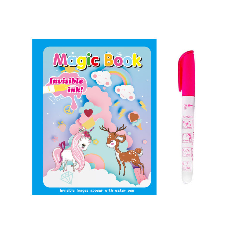 Children's Creative Magic  Water Painting Book - Cindi Book