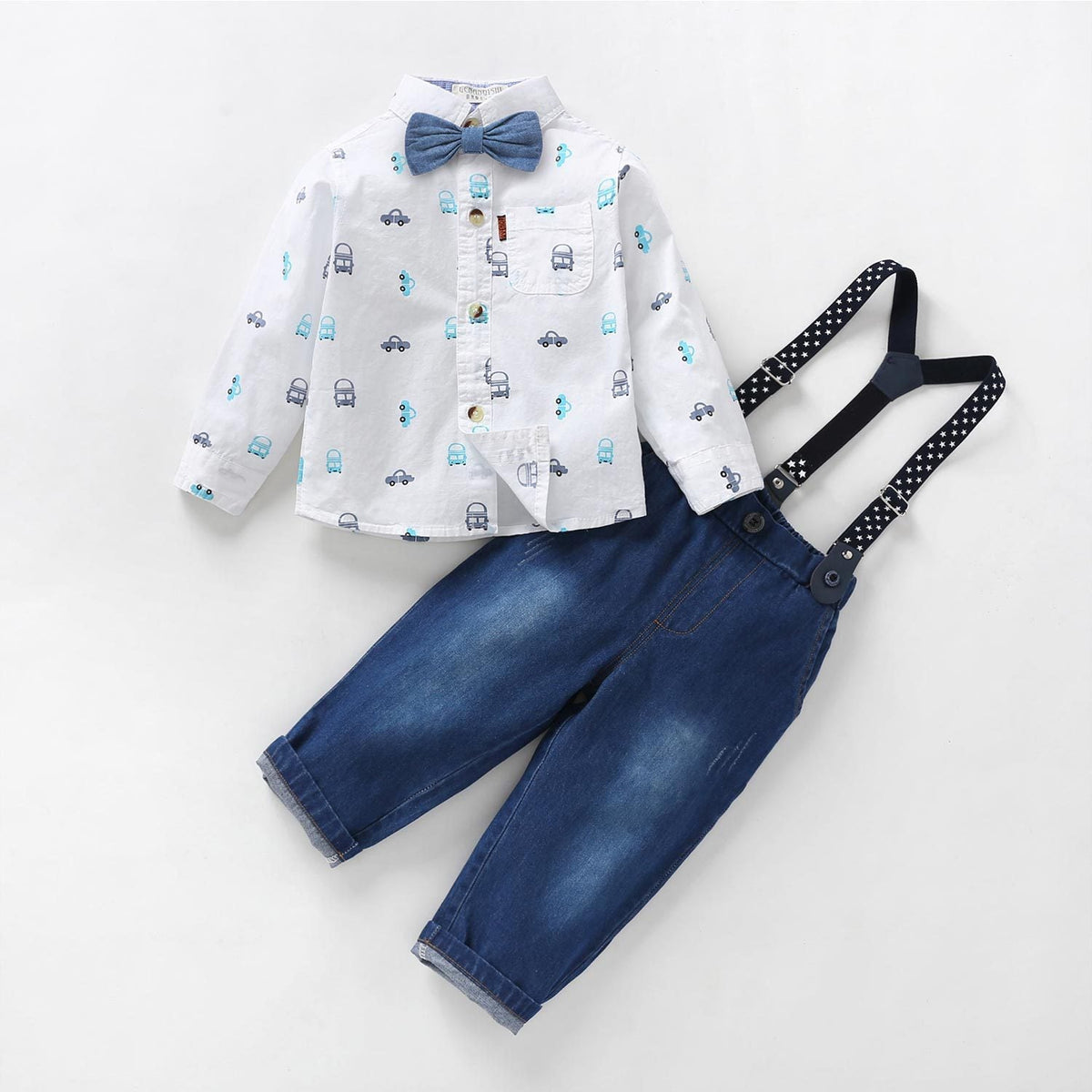 Three-piece suit of gentleman dress suspenders - Cindi Book