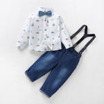 Three-piece suit of gentleman dress suspenders - Cindi Book