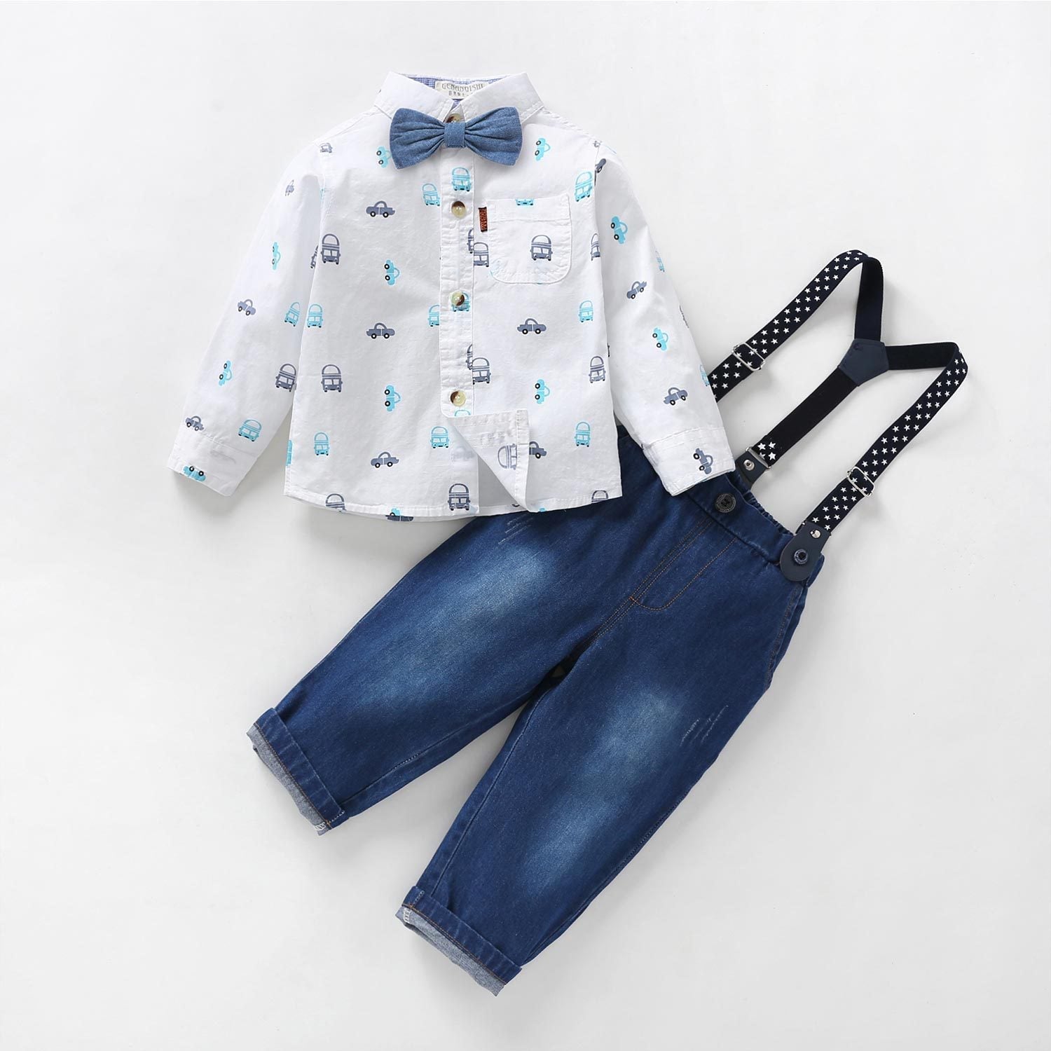 Three-piece suit of gentleman dress suspenders - Cindi Book