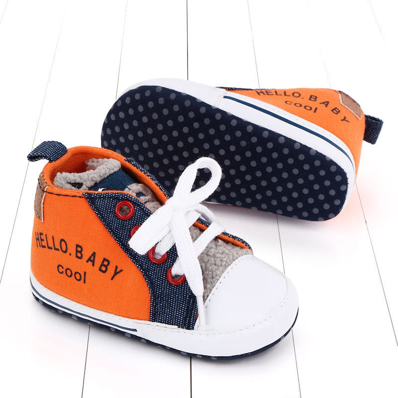Canvas shoes color matching letters walking shoes - Cindi Book