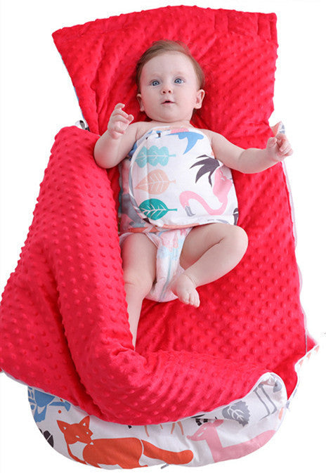Newborn Baby Blanket Warm Fleece Stroller Cover Quilt - Cindi Book