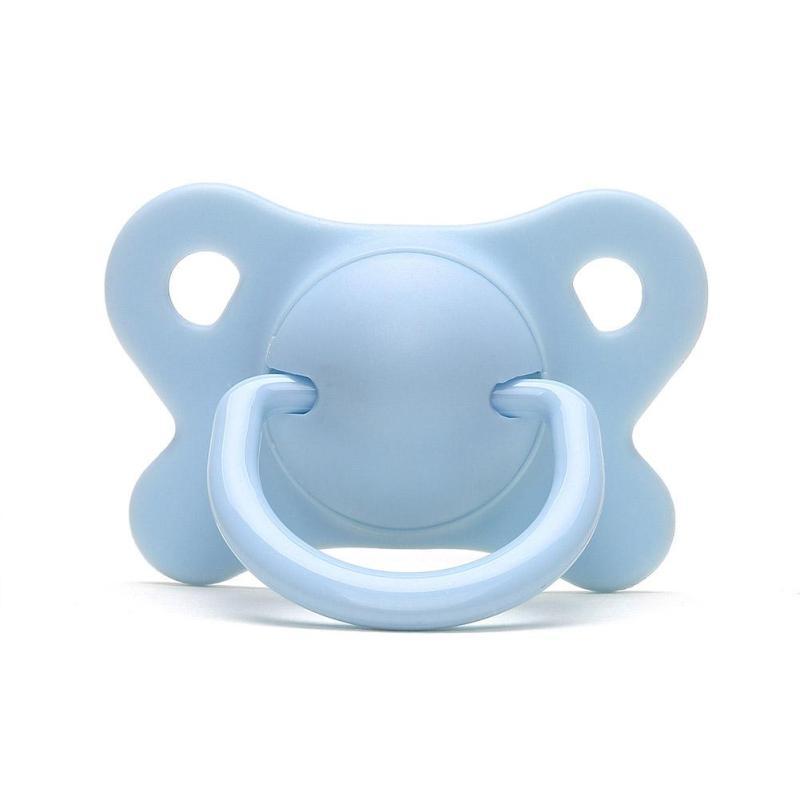 Pacifier Sleeping Baby Pacifier Newborn Silicone Pacifier Super Soft Flat Head - Cindi Book