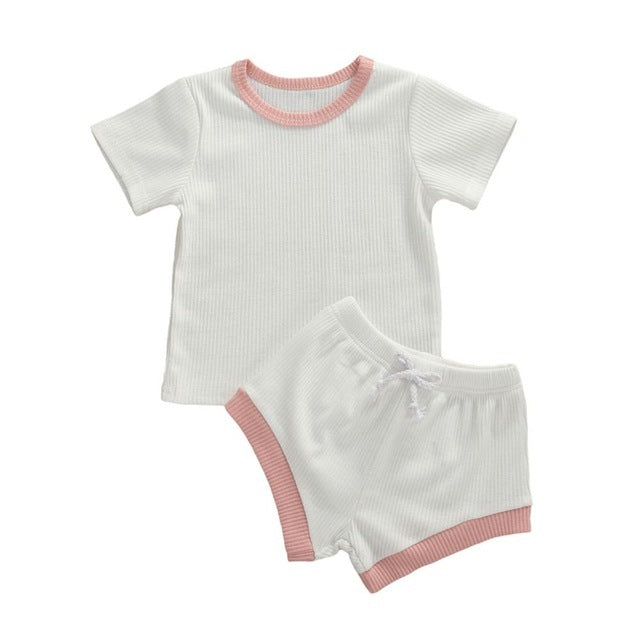 Baby Girl Boy Clothes Short Sleeve Top T shirt Shorts - Cindi Book