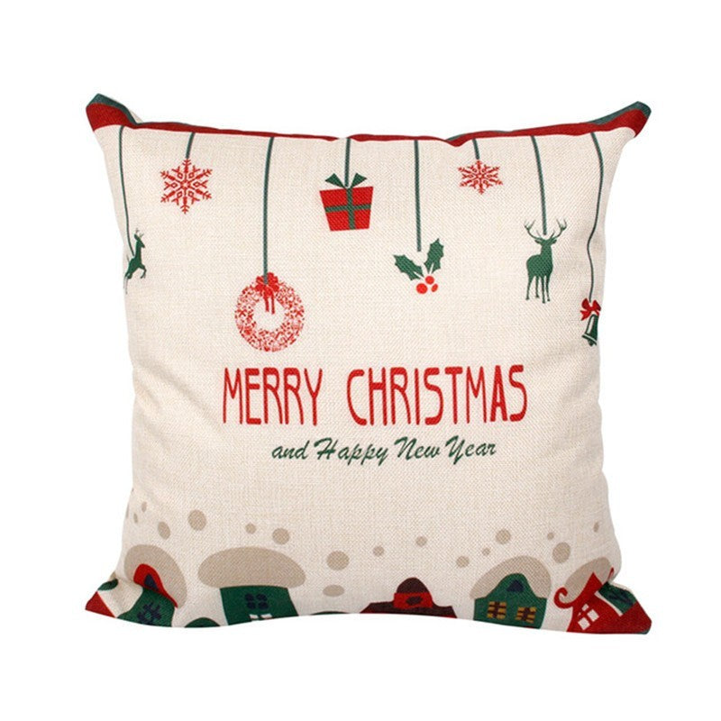 Christmas Hot-selling Home Sofa Office Creative Linen Pillowcase - Cindi Book
