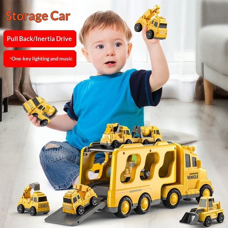 Engineering Vehicle Toy For Kids With Lights And Music - Cindi Book