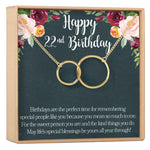 22nd Birthday Necklace