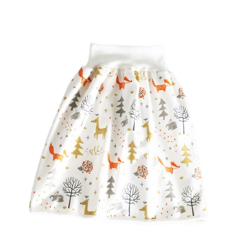 Cotton and Bamboo Fiber Baby Diaper Skirt