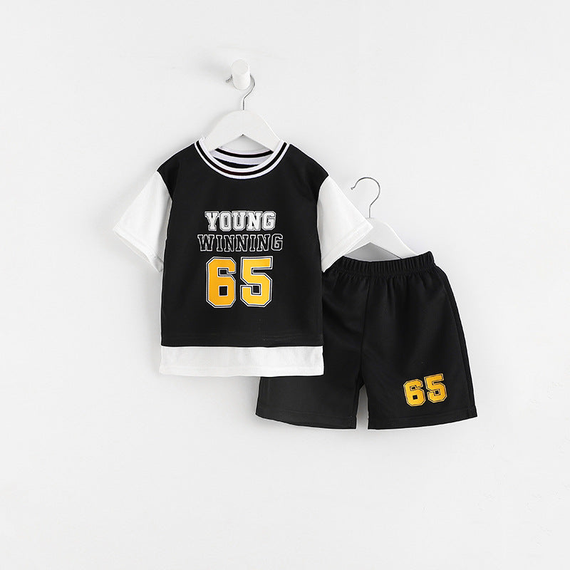Sportswear Two-piece Set Children's Clothing New - Cindi Book