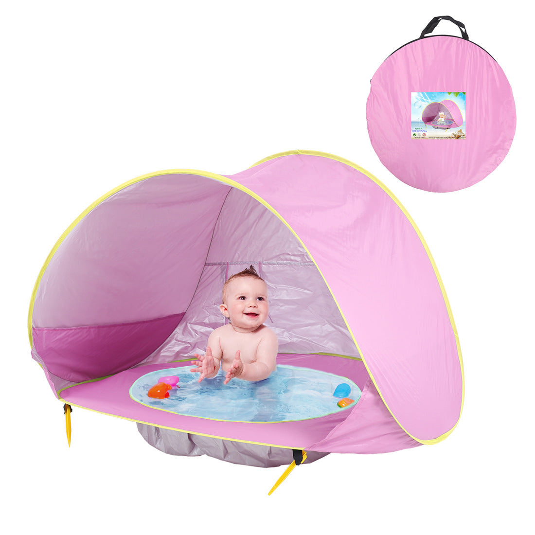 Baby Beach Tent Kids Outdoor Camping Easy Fold Up Waterproof  Up Sun Awning Tent UV-protecting - Cindi Book