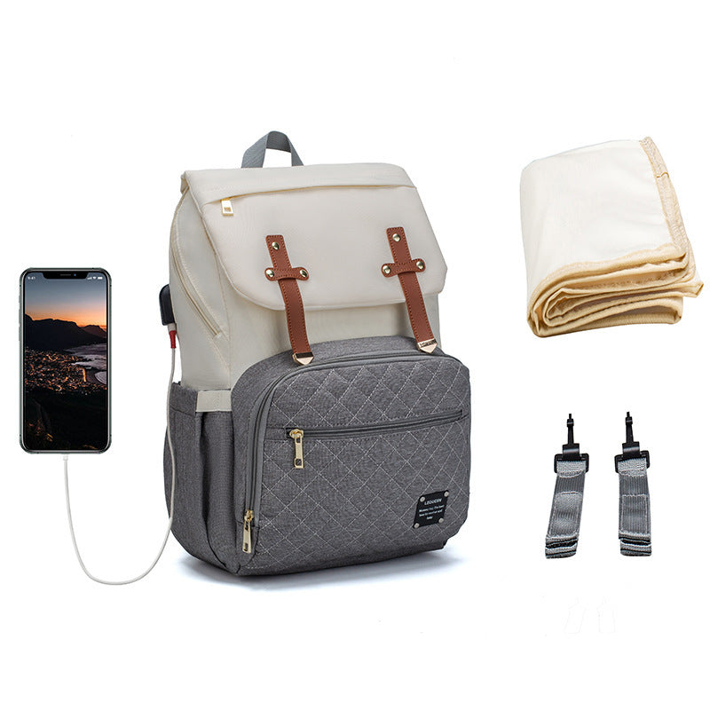 LEQUEEN Multifunctional Large Capacity Mummy Bag - Cindi Book