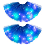 Magical & Luminous  LED Princess Halloween Tutu Skirt Sequins Shiny Skirt - Cindi Book