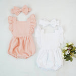 Ruffled short-sleeved girl romper wrinkle bag fart clothing - Cindi Book