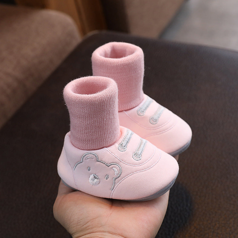 Baby Cloth Shoes Simple Baby Indoor Non-slip Toddler Shoes - Cindi Book