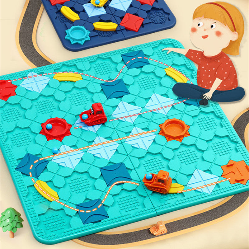 Table Game Road Building Maze Thinking Logic Educational Toy - Cindi Book
