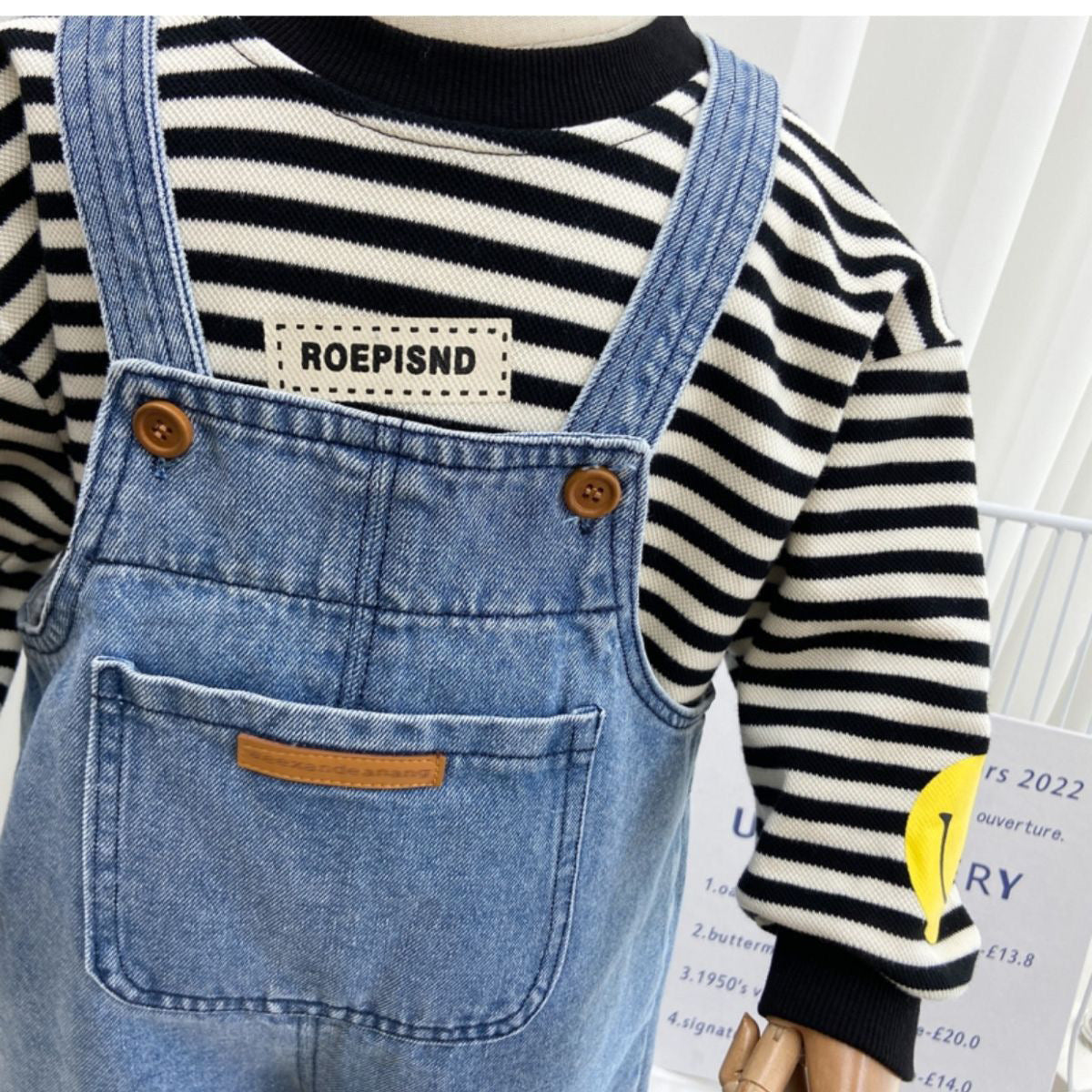 Children's Popular Denim Simple Suspender Pants - Cindi Book
