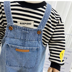 Children's Popular Denim Simple Suspender Pants - Cindi Book
