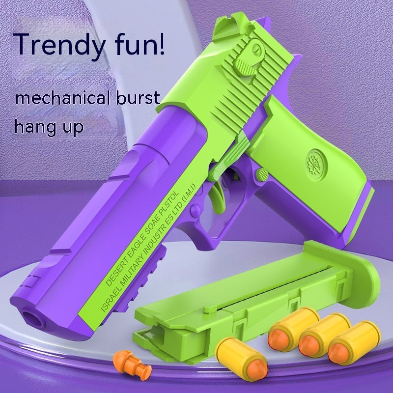 Radish Gun Toy Children's Desert Pistol Model Continuous Hair Throwing Shell Boy Toy - Cindi Book
