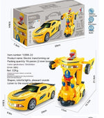 Car Deformation Robot Toy Light Music Automatic Deformation - Cindi Book