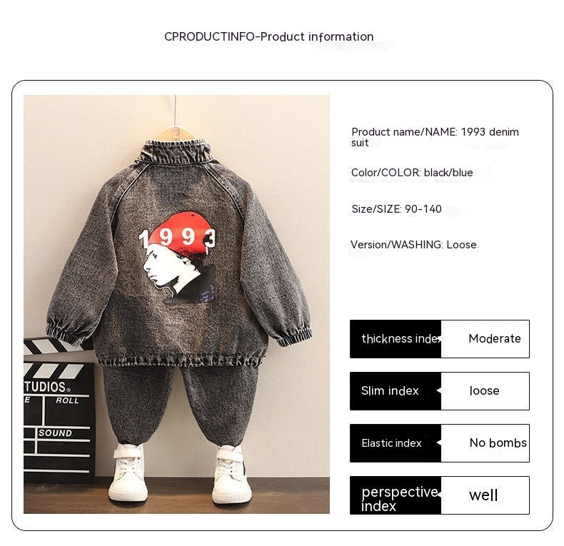 Boys Spring Clothing New Clothes Fashionable Handsome Children's Clothing - Cindi Book