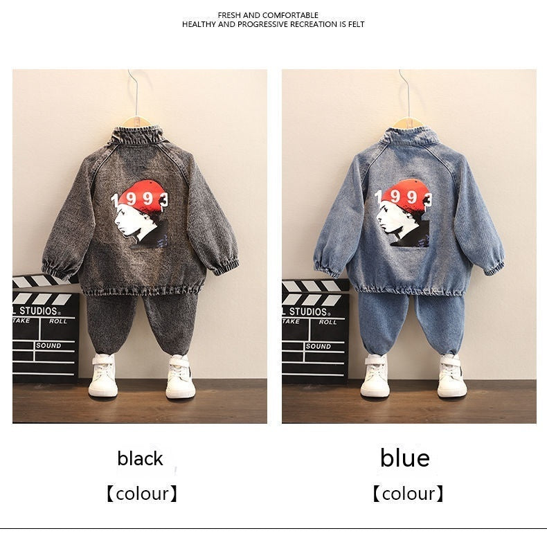 Boys Spring Clothing New Clothes Fashionable Handsome Children's Clothing - Cindi Book