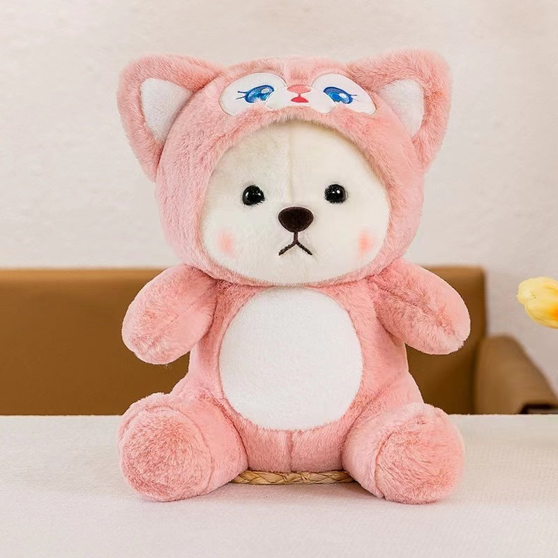 Little Bear Doll Cute Bear Wearing A Hat Doll Transformation Plush Toy - Cindi Book
