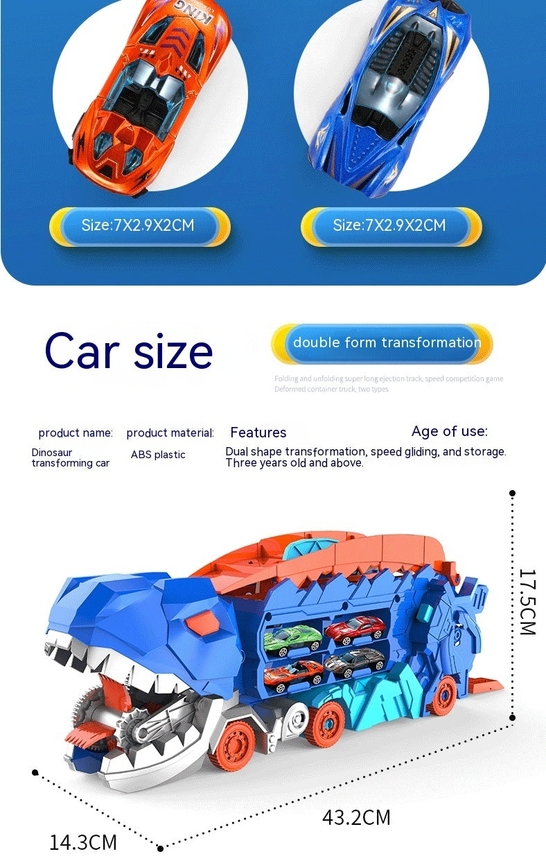 Tyrannosaurus Dinosaur Deformation Track Gliding Car - Cindi Book