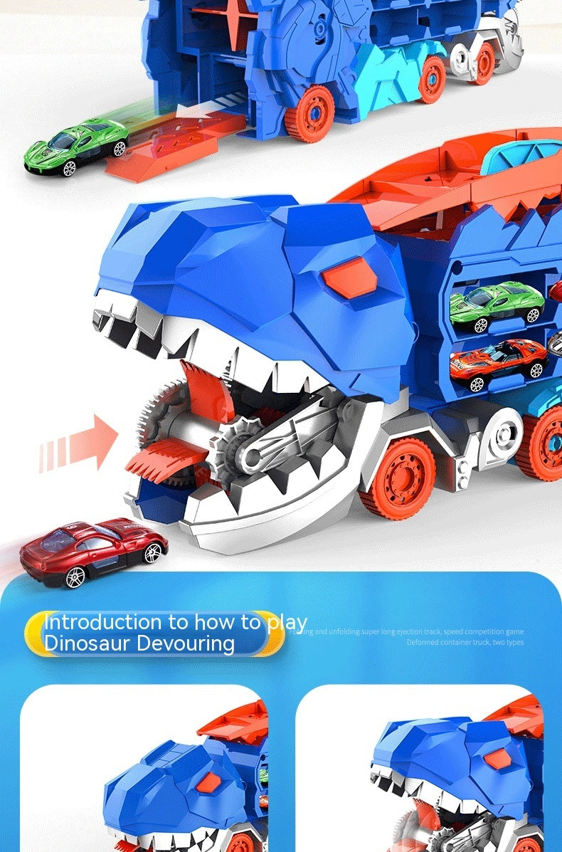 Tyrannosaurus Dinosaur Deformation Track Gliding Car - Cindi Book