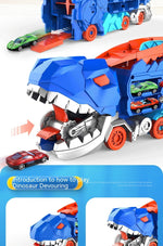 Tyrannosaurus Dinosaur Deformation Track Gliding Car - Cindi Book