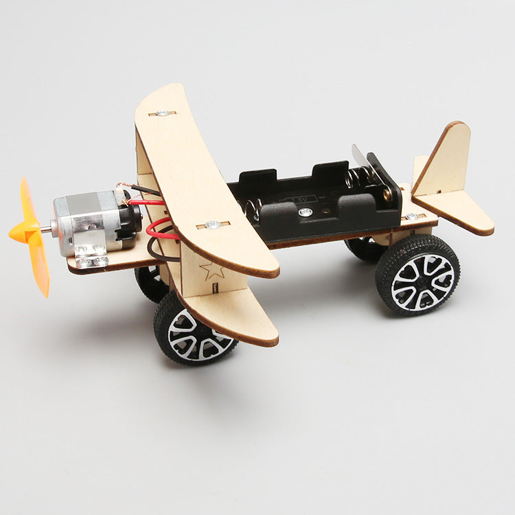 Wooden DIY Airplane Kids Puzzles Helicopter School Projects Experiment Kits Science Toys for Children Education