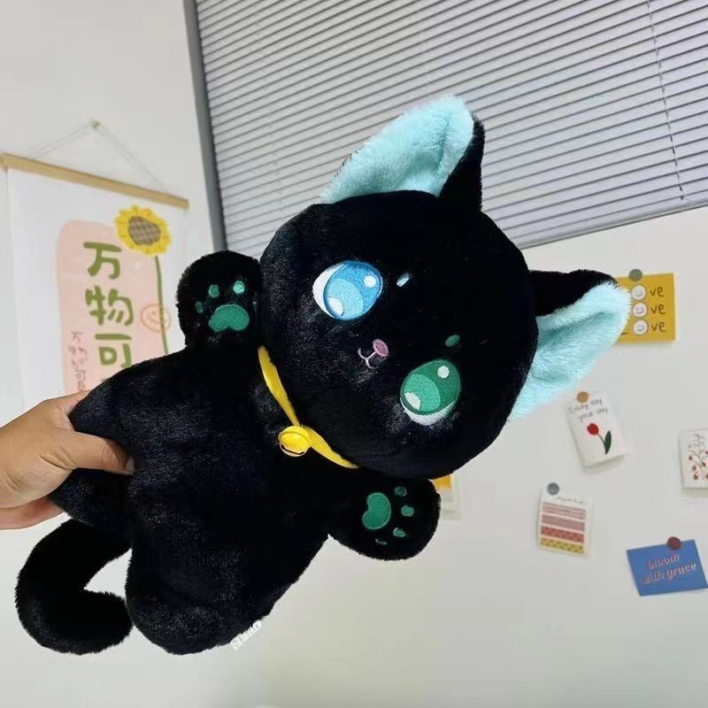 Cute Black And White Cat Doll Plush Toys - Cindi Book