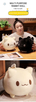 Cartoon Cute Fishtail Cat Plush Toy Accompany Doll Girl Bed Sofa Doll Birthday Gift - Cindi Book