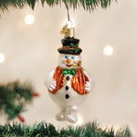 Old World Christmas Mr. Frosty Ornament - hand-blown glass Christmas tree ornament
