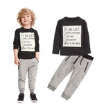 Kids Boys Clothing Set Baby Boy Casual Clothes Spring Autumn Ccotton Long Sleeves T-shirt Pants 2pcs Suit For 3-7 Years - Cindi Book