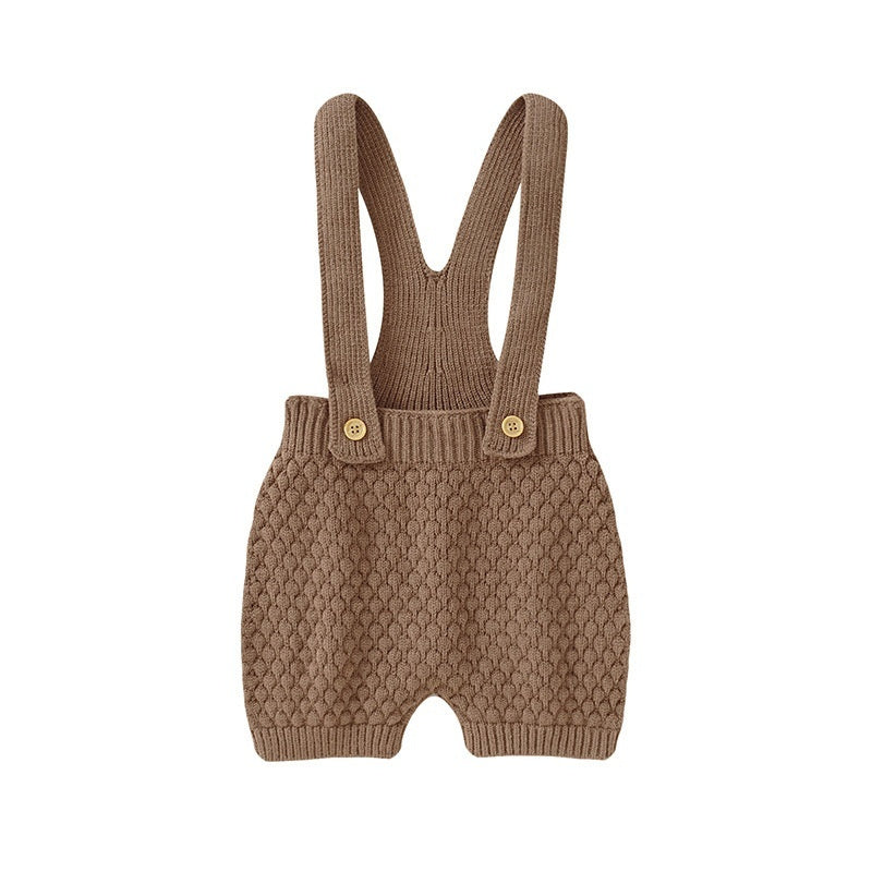 New Integrated Infant Solid Color Suspenders - Cindi Book