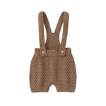 New Integrated Infant Solid Color Suspenders - Cindi Book