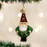 Old World Christmas Gnome Ornament - hand-blown glass Christmas tree ornament
