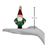 Old World Christmas Gnome Ornament - hand-blown glass Christmas tree ornament (view 4)