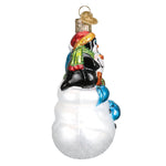 Old World Christmas Snowman With Penguin Pal - hand-blown glass Christmas tree ornament (view 5)