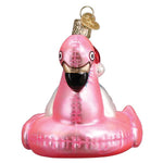Old World Christmas Pool Float Snowman Ornament - hand-blown glass Christmas tree ornament (view 5)
