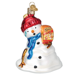 Old World Christmas Flamin' Hot Cheetos Snowman Ornament - hand-blown glass Christmas tree ornament (view 3)