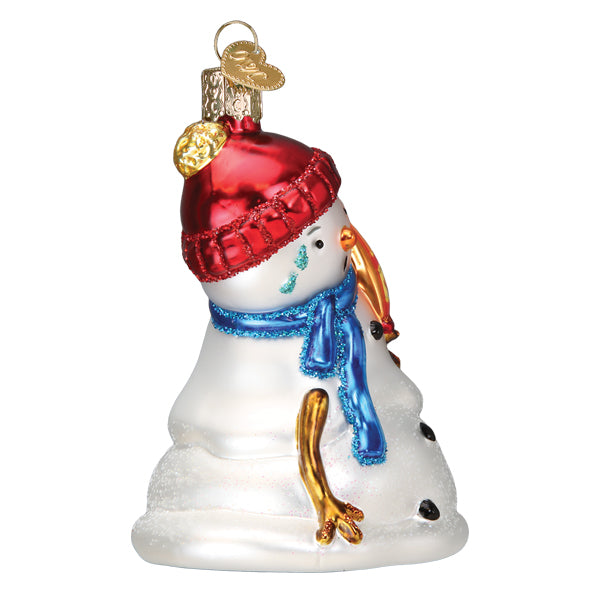 Old World Christmas Flamin' Hot Cheetos Snowman Ornament - hand-blown glass Christmas tree ornament (view 5)
