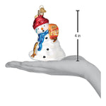 Old World Christmas Flamin' Hot Cheetos Snowman Ornament - hand-blown glass Christmas tree ornament (view 7)