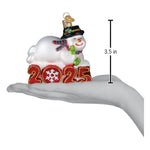 Old World Christmas 2025 Snowman Ornament - hand-blown glass Christmas tree ornament (view 5)