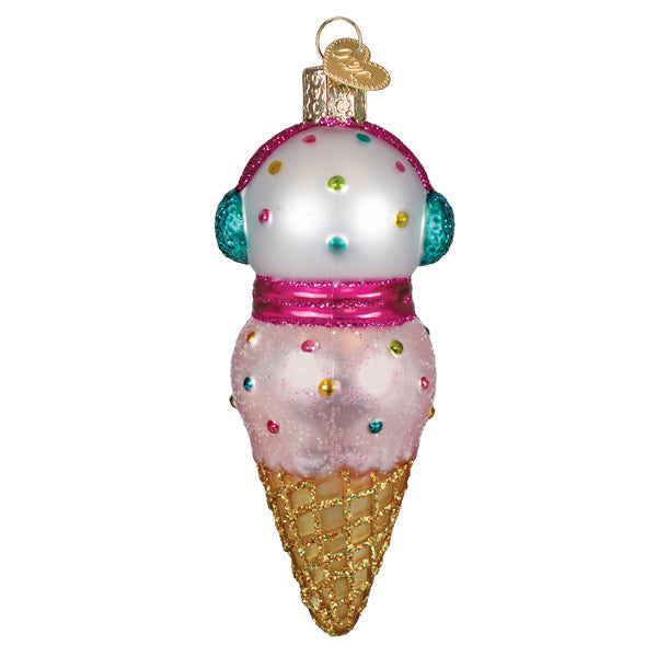Old World Christmas 2026 Snowman Ornament - hand-blown glass Christmas tree ornament (view 3)