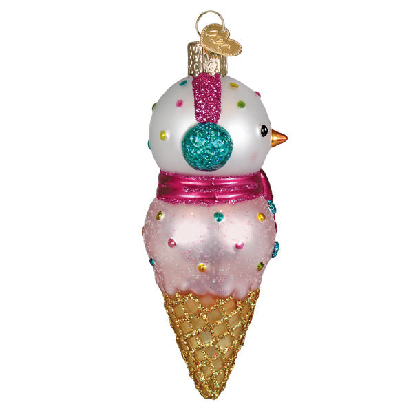 Old World Christmas 2026 Snowman Ornament - hand-blown glass Christmas tree ornament (view 4)